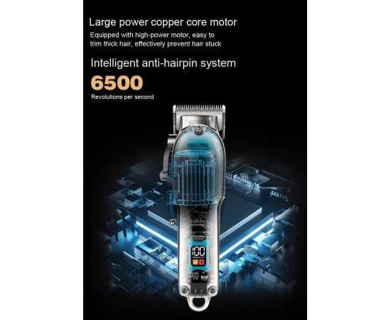 Daling  New Full Transparent Visible Body Hair Cutting Machine Cordless Shaver Trimmers