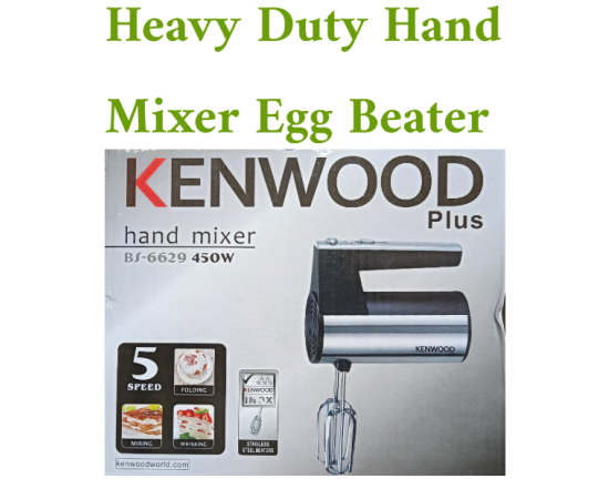 Kenwood plus Hand Mixer And Egg Beater Heavy Duty Steel Body - 450 Watts - 5 Speeds