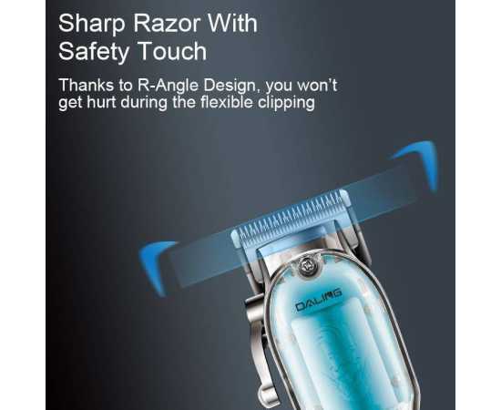 Daling  New Full Transparent Visible Body Hair Cutting Machine Cordless Shaver Trimmers