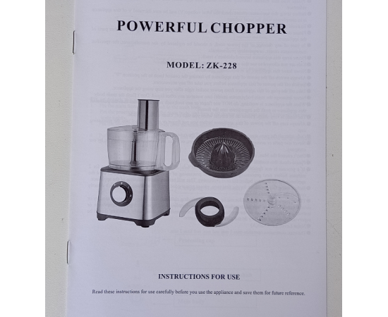 4 In 1 Np Nationalpower 1.2 Liter Electric Meat Chopper With Vegetable Cutter And Citrus