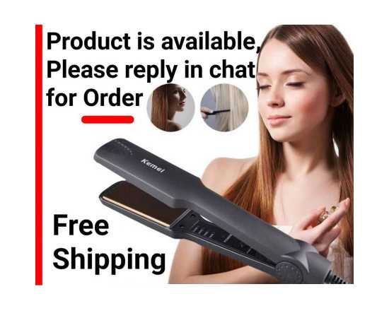 Kemei - Professional Hair Straightener Straightner With Temperature Control Up To 220 C