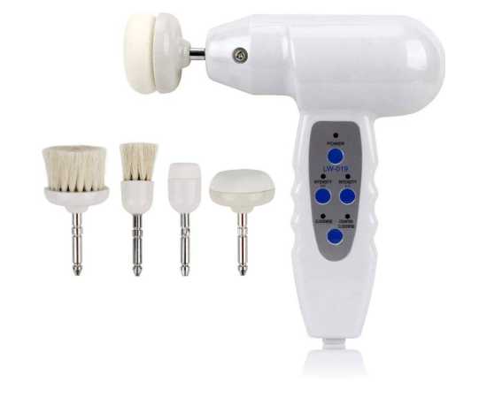 5 In1 Facial Scrub Machine Electric Rotating Brushes Facial Wash Cleansing Equipment Skin Cleanser Face Care Massager