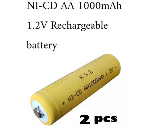 Multiuse 2 Pcs Rechargeable Battery For Trimmer Shaver Epilator - 1.2V Aa 1000Mah