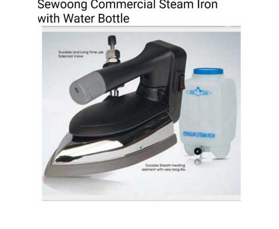 Silver Star / Sewoong / Ch / Orchid Commercial Steam Iron With Water Bottle Gravity Feed Steam Press Iron