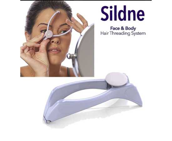 Sildne Eye Brow Threading Tool Body Hair Threading Epilator Women Convenient Facial Hair Remover Tool Defeatherer Makeup Beauty Tool