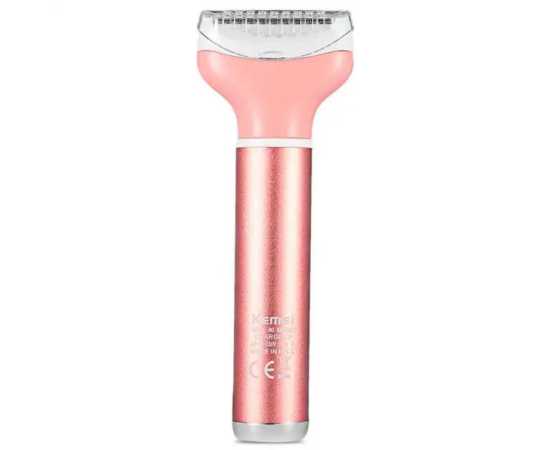 Kemei - 4 In 1 Rechargeable Lady Shaver Eyebrows Trimmer Nose Trimmer Body Shaver