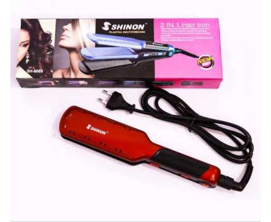 Shinon- 2 In 1 Professional Ceramic Hair Straightener & Curler Heavy Duty Result