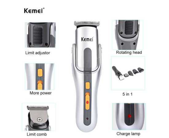 Kemei Original 8 In 1 Shaver Nose Trimmers Kit For Men