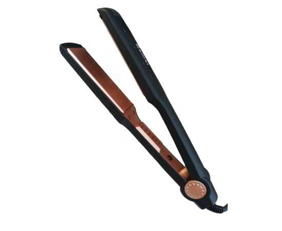Kemei - Professional Hair Straightener Brush - Black