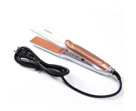 Kemei - Hair Straightener With Temperature Control Up To 220 C