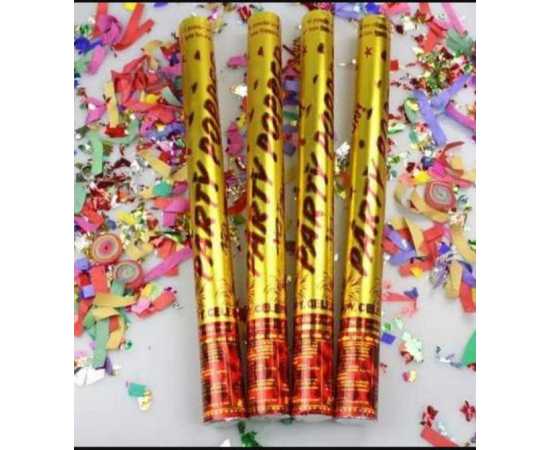 Pack Of 2 - Party Poppers Large - Party Shooter For Birthday Celebration And Party