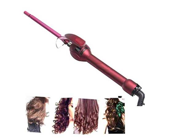 9Mm Professional Salon Ceramic Curling Iron 30W Temperature Adjustment Deep Waver Curling Wand Hair Curler Rollers