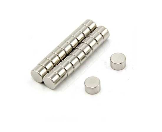 Pack of 10 Small Round Super Strong Neo-Dymium Magnets Size 8X1Mm