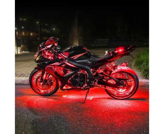 2 Pcs Car & Bike RGB Strip light Waterproof Flasher Strobe