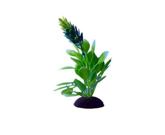 Pack Of 5 Pieces Artificial Green Underwater Plant Grass With Stone For Aquarium Fish Tank