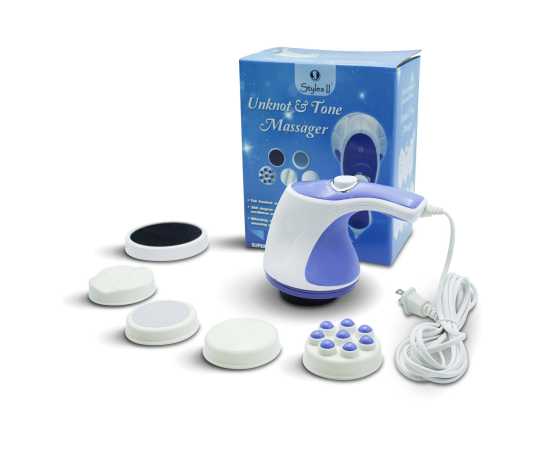 Electric Relax & Spin Tone Handheld Body Massager Machine