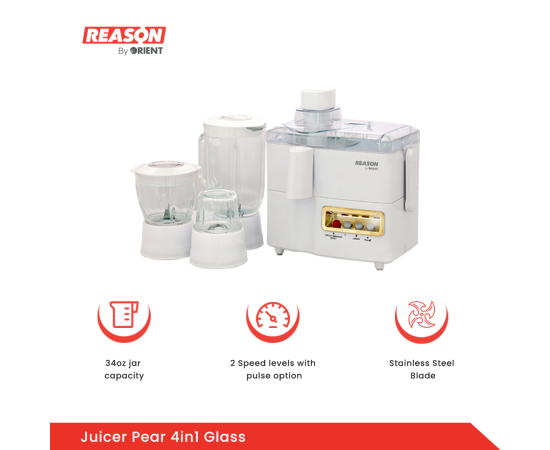 Reason by Orient - Juicer Pear 4in1 Glass RS-J5010