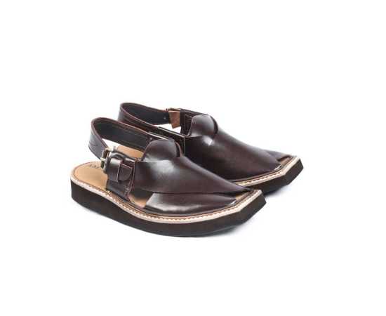 Amani Maqdur Peshawari Chappal For Men - Brown