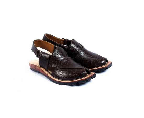 Amani Narozi Peshawari Chappal For Men - Brown