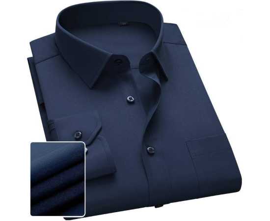 ICare Cotton Dress Shirt for Men - Navy Blue