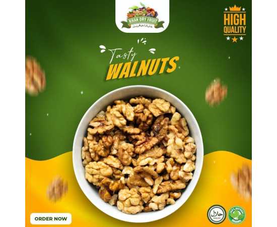 100% Natural Dried Kashmiri Walnut Kernels 500gm pack