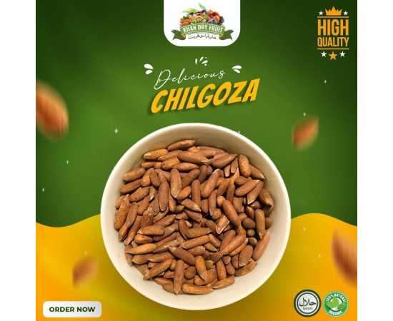 Chilgoza Pine Nuts With Shell - 1000 Gm - Jumbo Chilgoza Seeds