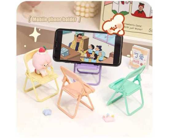 W&G Mobile Phone Foldable Holder Chair Shape Stand - 1 Piece