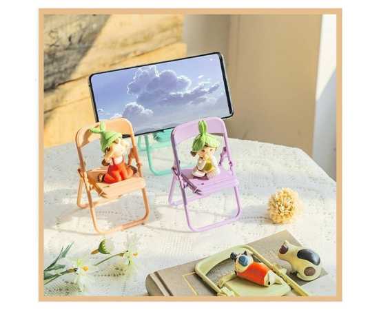 W&G Mobile Phone Foldable Holder Chair Shape Stand - 1 Piece