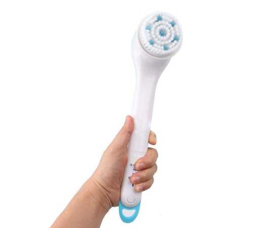 5 In 1 Electric Shower Brush Spin Spa Multi-Functional Long Handle Bath Scrubber