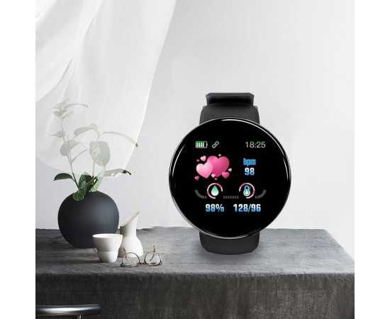 D18 Smartwatch IP65 Waterproof - Black