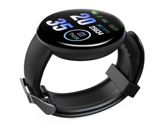 D18 Smartwatch IP65 Waterproof - Black