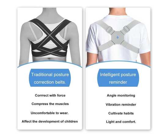Smart Back Posture Corrector Back Intelligent Brace Support Belt Shoulder Training Belt