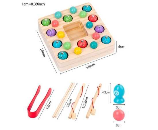 Fishing Game Toddlers Montessori Playsets Interactive Education Busy Board Toy