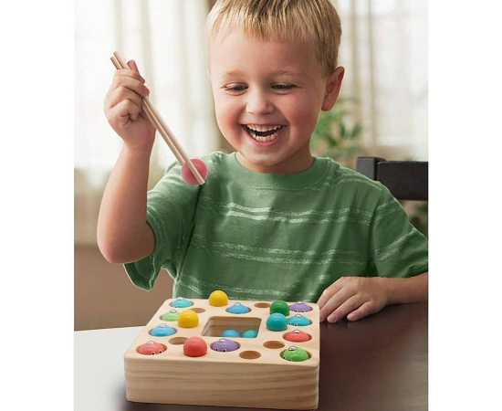 Fishing Game Toddlers Montessori Playsets Interactive Education Busy Board Toy