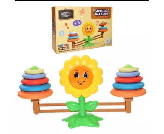 Rings Weight Sunflower Balance Math Montessori Arithmetic Learning Educational Learning Toy