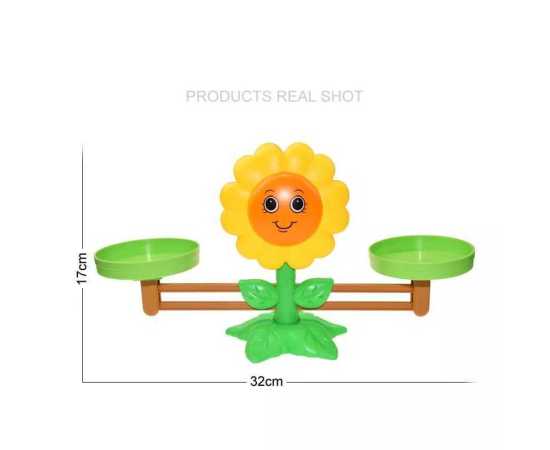 Rings Weight Sunflower Balance Math Montessori Arithmetic Learning Educational Learning Toy