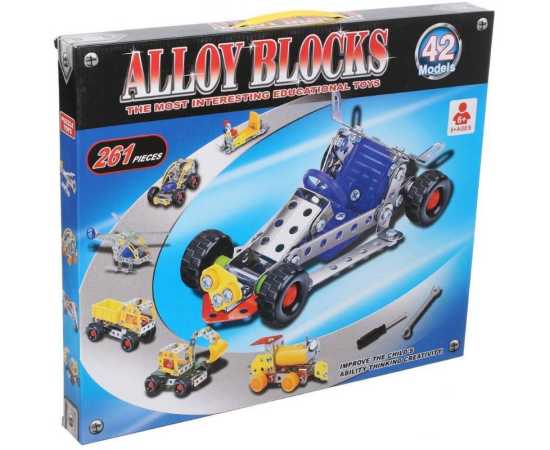 Generic Alloy Building Blocks 261 Pieces 42 Models For Kids