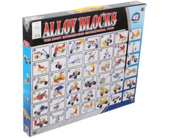 Generic Alloy Building Blocks 261 Pieces 42 Models For Kids