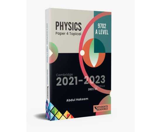 A Level Physics 9702 Paper 4 Topical 2009-2021 2022-24 Syllabus