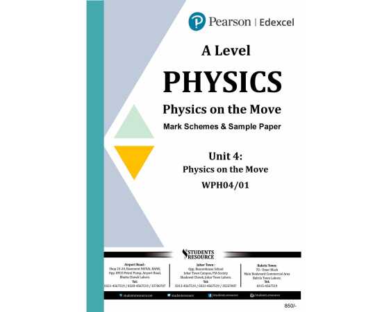 Pearson Edexcel Ial Wph04 Physics Unit 4