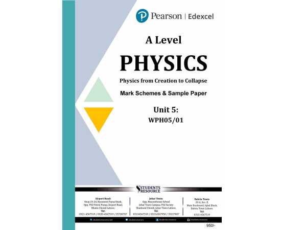 Pearson Edexcel Ial Wph05 Physics Unit 5