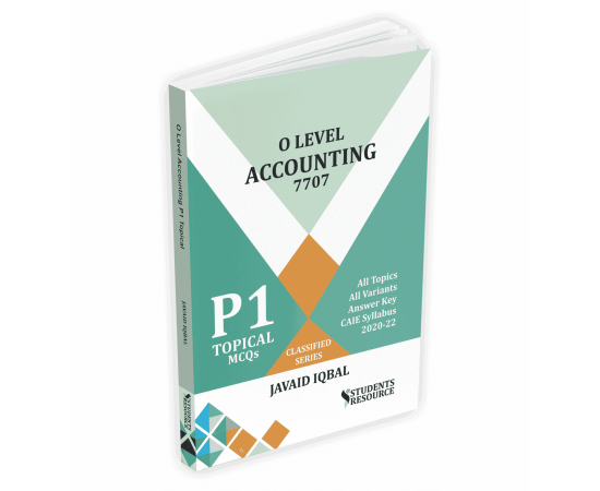 O Level Accounting 7707 Paper 1 Topical Mcqs New 2023 Syllabus