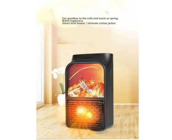 Mini Electric Remote Control Fan Heater - 900 Watts