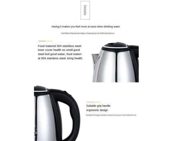 2L Electric Kettle Small Household Appliance Automatic Power-Off Quick-Burning Kitchen Tool