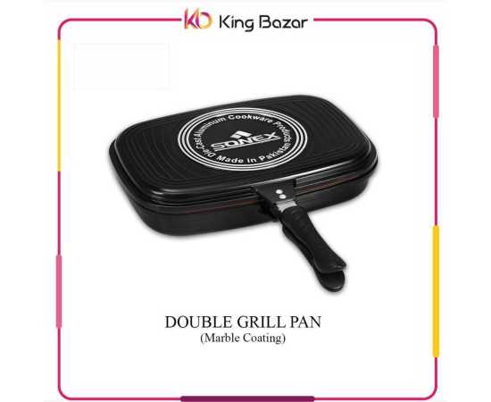 Sonex Double Grill Pan Marble Coated