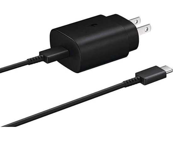 Samsung 25W USB-C Fast Charging Wall Charger With C To C Cable