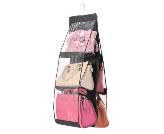 Thick Double-Sided Six Grid Multi Functional Storage Hanging Bag