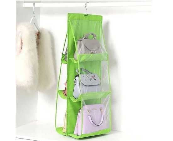 Thick Double-Sided Six Grid Multi Functional Storage Hanging Bag
