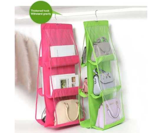 Thick Double-Sided Six Grid Multi Functional Storage Hanging Bag