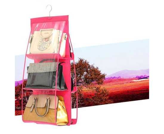 Thick Double-Sided Six Grid Multi Functional Storage Hanging Bag